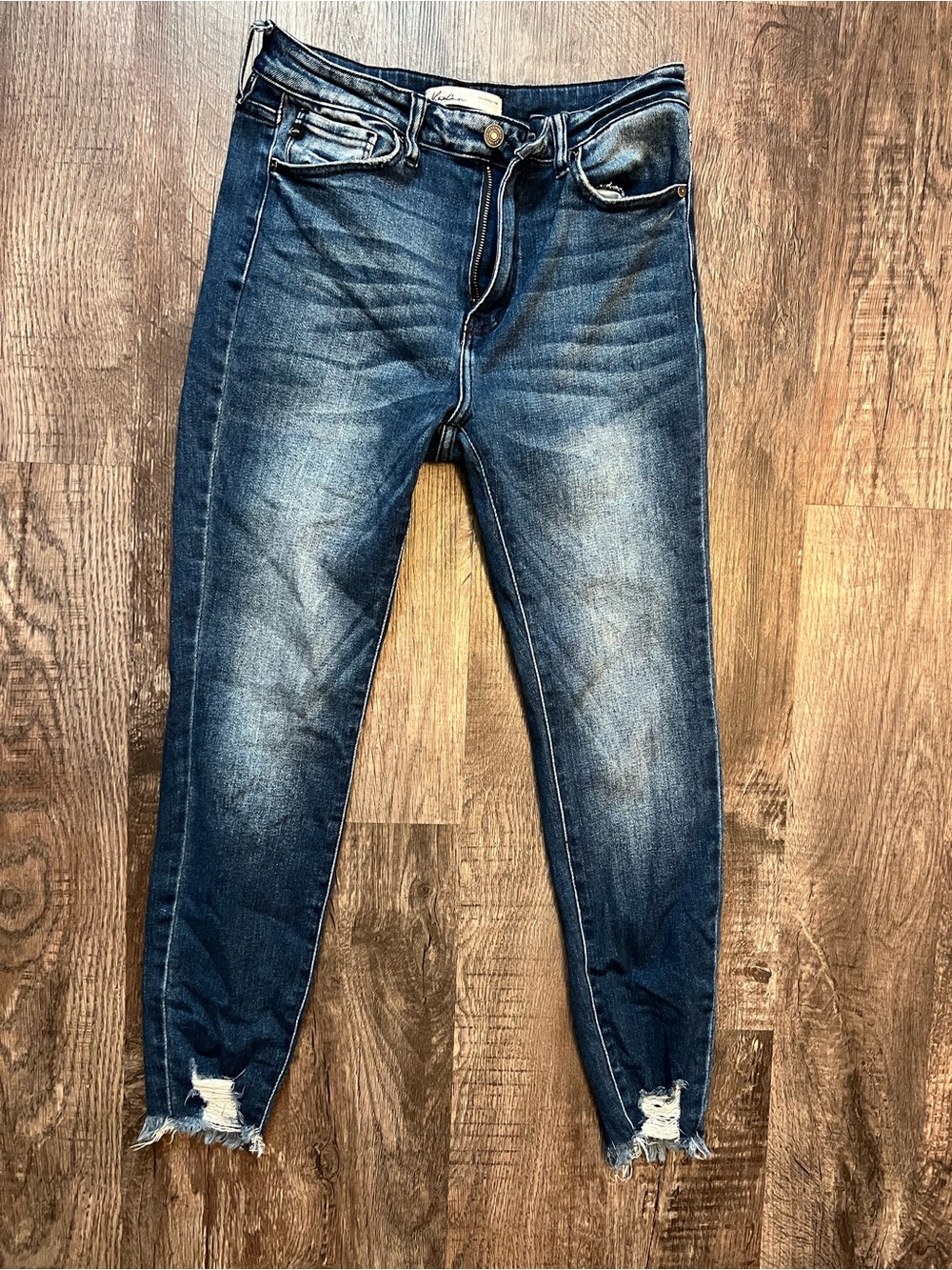 KanCan Raw Hem Skinny Jeans